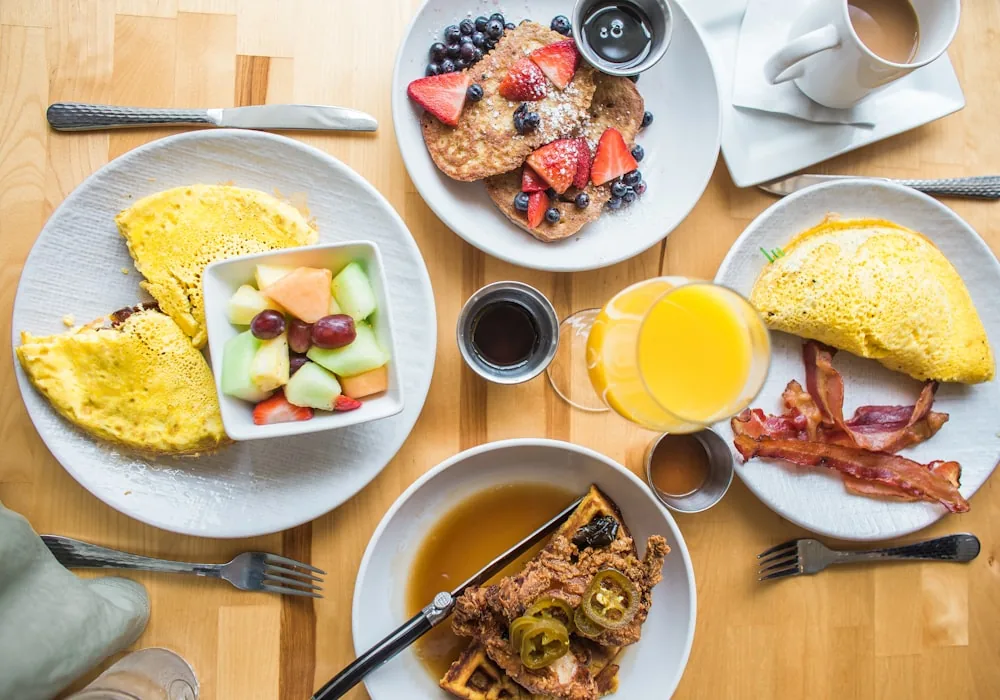 An all-day brunch spread